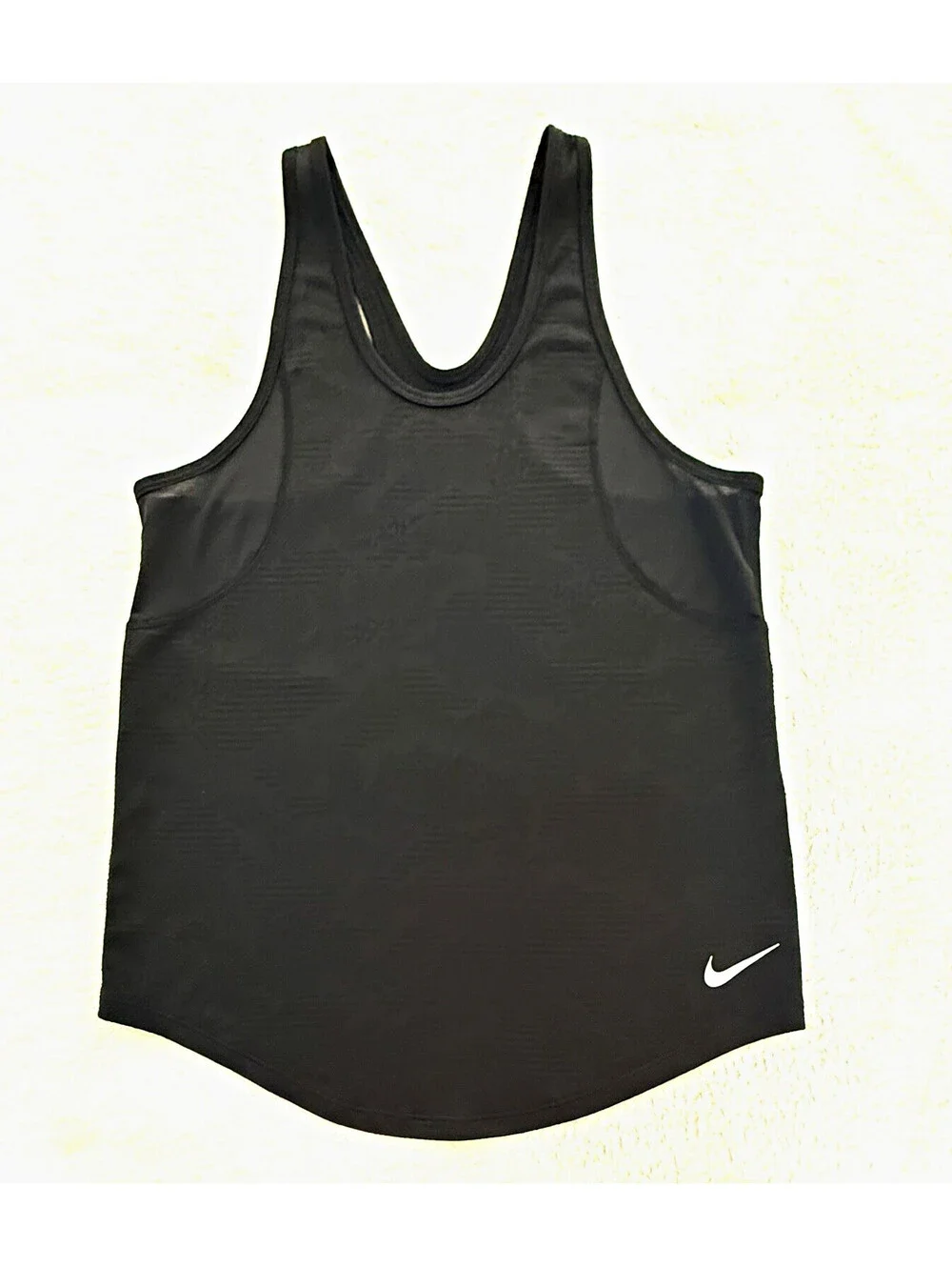 Nike Women’s 10K Jacquard Dri-FIT Running Tank Top Black Size M 891168-010